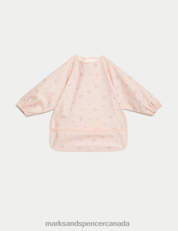 Baby Light Pink Mix Clothing Marks & Spencer Floral Feeding Bib 20VTD7631 - Marks and Spencer outlet