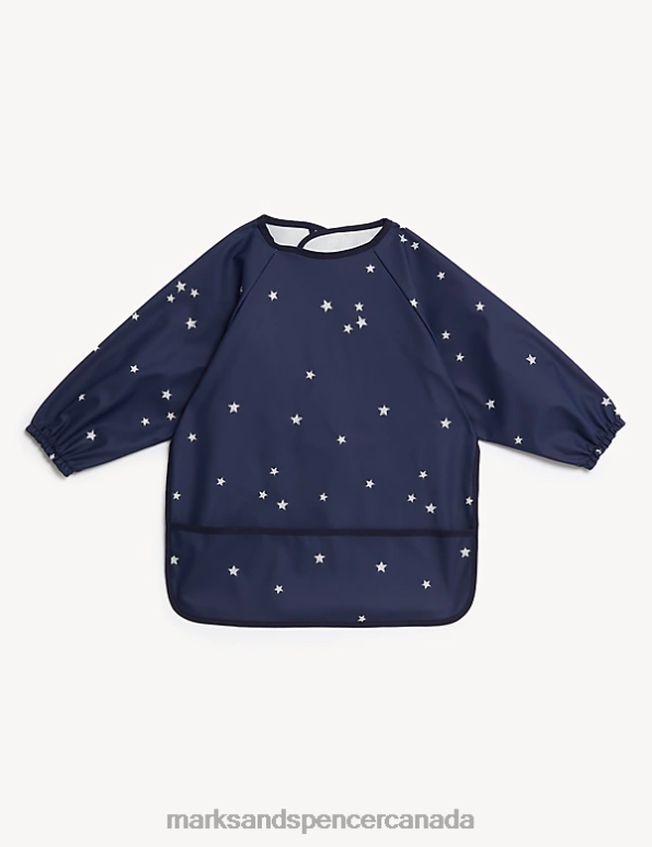 Baby Navy Clothing Marks & Spencer Stars Dribble Bib 20VTD7703 - Marks and Spencer online