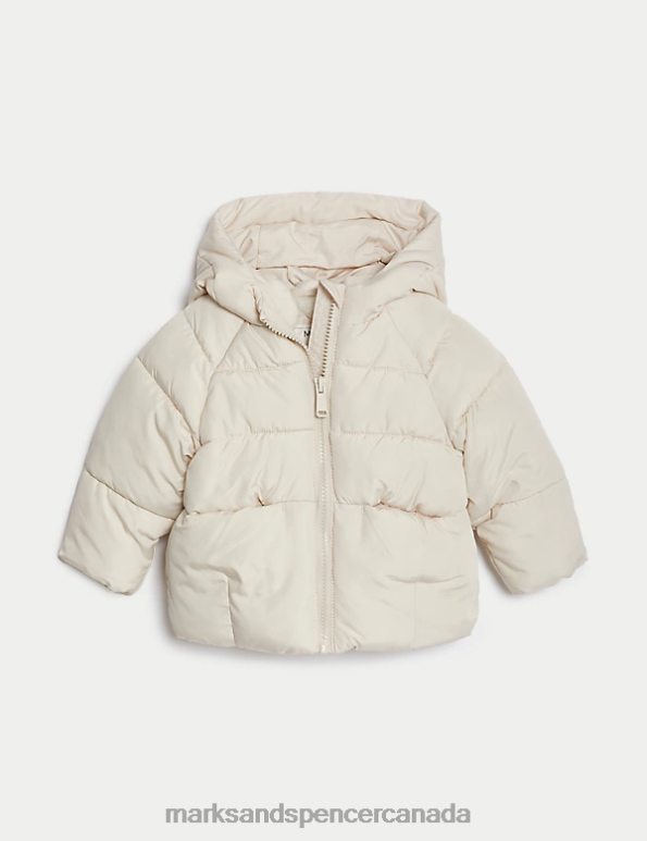 Marks and Spencer sale - Baby Cream Mix Clothing Marks & Spencer Stormwear Lightweight Padded Jacket 20VTD7768