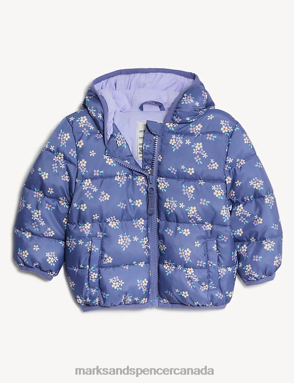 Marks and Spencer sale - Baby Navy Mix Clothing Marks & Spencer Floral Coat - 20VTD7652