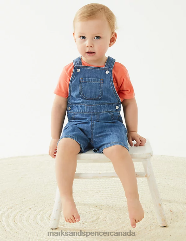 Baby Denim Clothing Marks & Spencer Bibshort 20VTD7760 - Marks and Spencer Canada locations