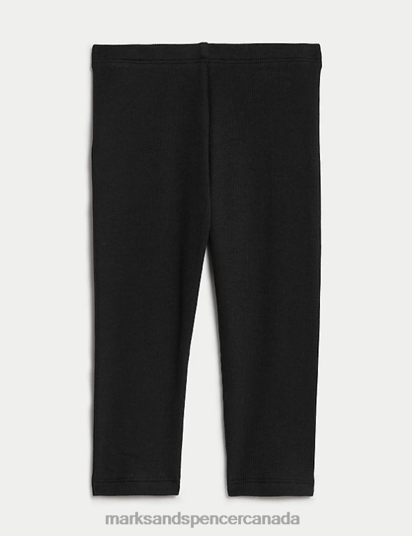 Baby Black Clothing Marks & Spencer Cotton Rich Leggings 20VTD7948 - Marks and Spencer outlet