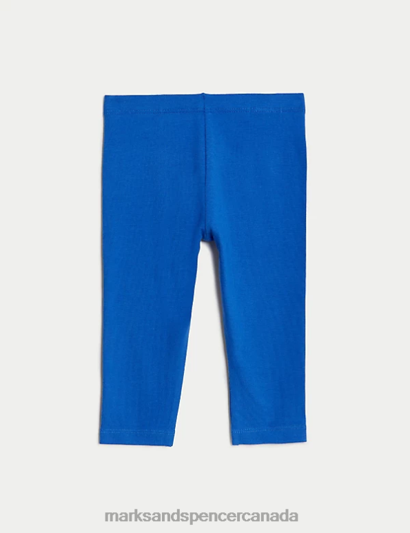 Baby Bright Blue Clothing Marks & Spencer Cotton Rich Leggings 20VTD7346 - Marks and Spencer outlet