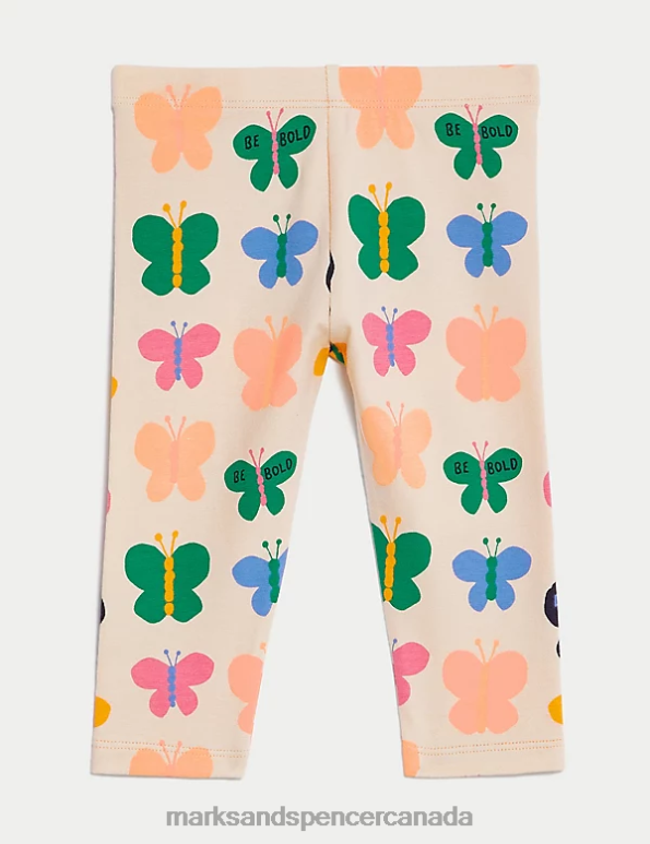 Baby Multi Clothing Marks & Spencer Cotton Rich Butterfly Leggings 20VTD7633 - Marks and Spencer outlet