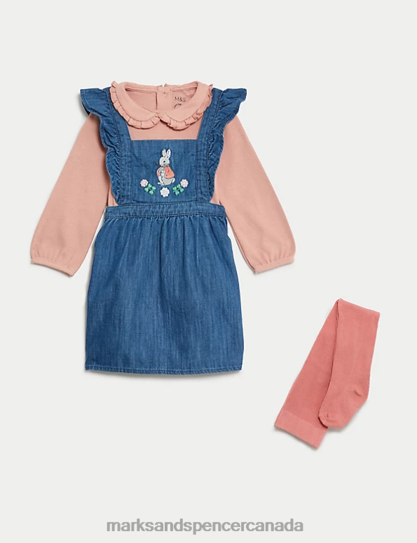 Baby Denim Clothing Marks & Spencer 3pc Cotton Rich Peter Rabbit Outfit 20VTD7609 - Marks and Spencer outlet