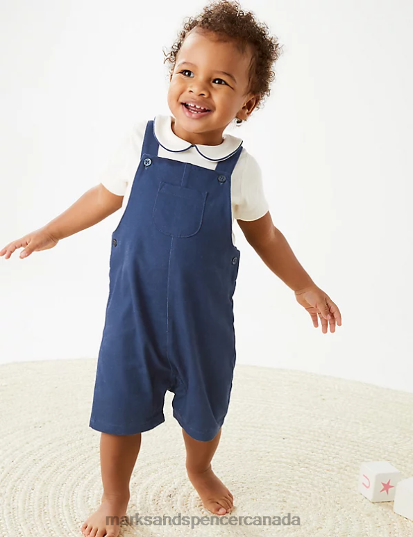 Baby Indigo Clothing Marks & Spencer 2pc Pure Cotton Outfit 20VTD7424 - Marks and Spencer outlet