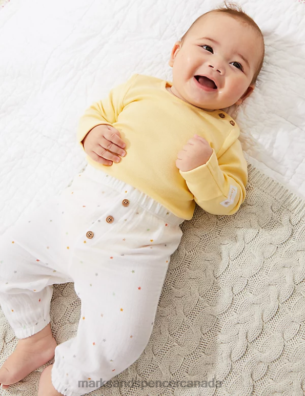 Marks and Spencer near me - Baby Ivory Mix Clothing Marks & Spencer 2pc Pure Cotton Star Outfit 20VTD7428