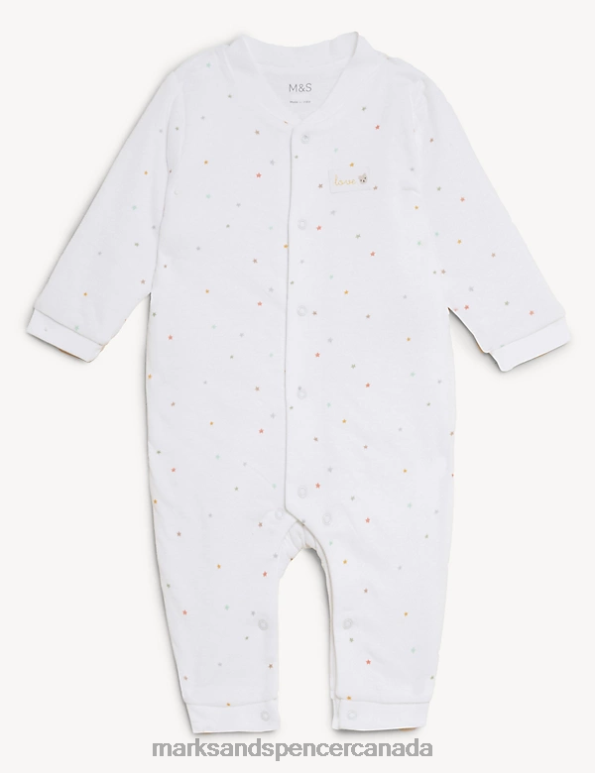 Marks and Spencer sale - Baby Ivory Mix Clothing Marks & Spencer Pure Cotton Printed 1.5 Tog All in One 20VTD7786