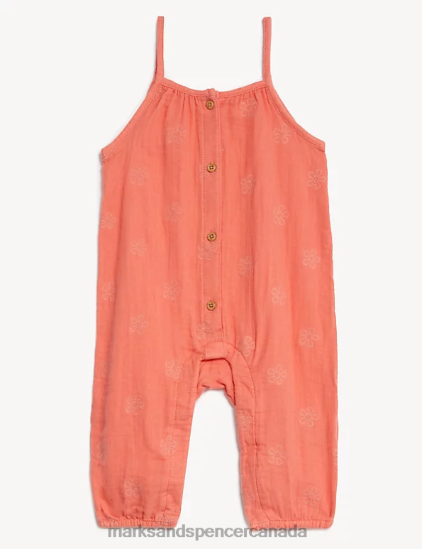 Marks and Spencer sale - Baby Multi Clothing Marks & Spencer Pure Cotton Floral Romper 20VTD7761