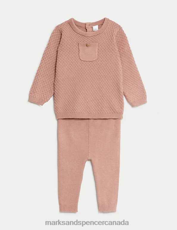 Baby Sandstone Clothing Marks & Spencer 2pc Knitted Outfit 20VTD7586 - Marks and Spencer Canada locations