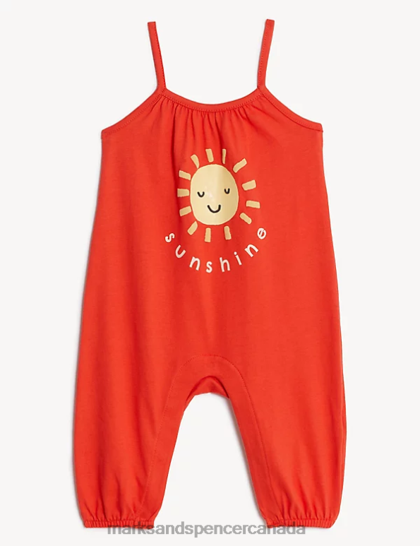 Baby Sun Glow Clothing Marks & Spencer Pure Cotton Sunshine Romper 20VTD7749 - Marks and Spencer outlet