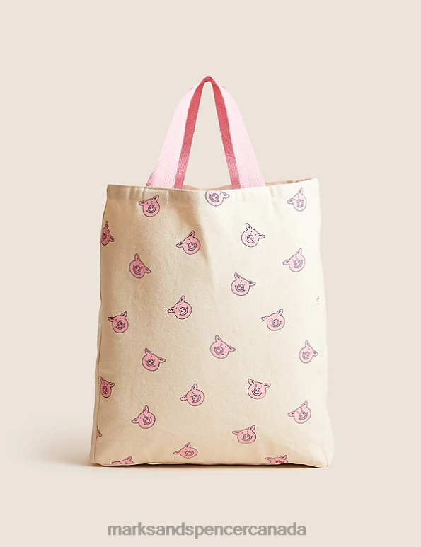 Marks and Spencer near me - Unisex Beige Accessories Marks & Spencer Percy Pig Tote Bag 20VTD3308