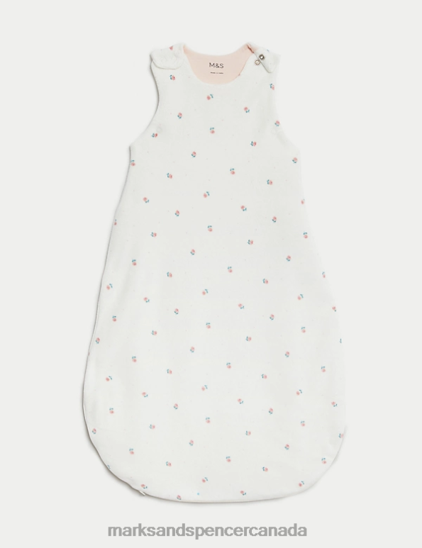 Marks and Spencer near me - Unisex Light Pink Mix Accessories Marks & Spencer Cotton Rich Floral 2.5 Tog Sleeping Bag 20VTD7622