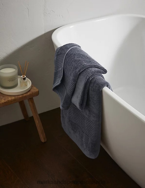 Unisex Charcoal Accessories Marks & Spencer Egyptian Cotton Luxury Towel 20VTD3644 - Marks and Spencer outlet