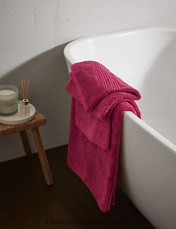 Marks and Spencer sale - Unisex Dark Raspberry Accessories Marks & Spencer Egyptian Cotton Luxury Towel 20VTD3653