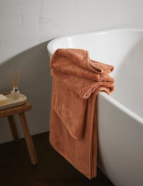 Unisex Light Terracotta Accessories Marks & Spencer Egyptian Cotton Luxury Towel 20VTD3648 - Marks and Spencer online