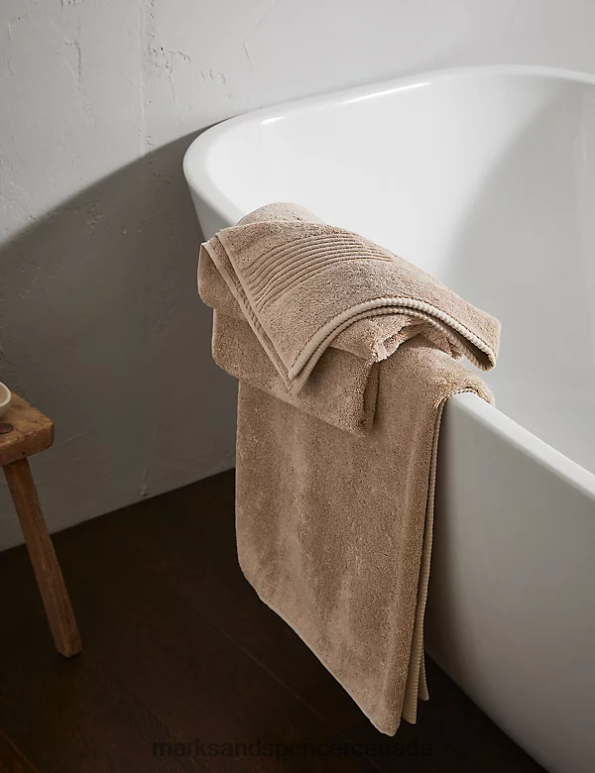 Marks and Spencer Canada - Unisex Mocha Accessories Marks & Spencer Egyptian Cotton Luxury Towel 20VTD3633