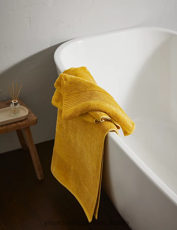 Unisex Mustard Accessories Marks & Spencer Egyptian Cotton Luxury Towel 20VTD3625 - Marks and Spencer Canada locations