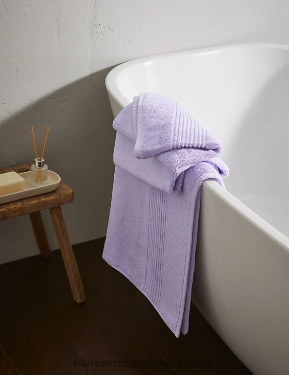 Unisex Pale Lilac Accessories Marks & Spencer Egyptian Cotton Luxury Towel 20VTD3650 - Marks and Spencer outlet