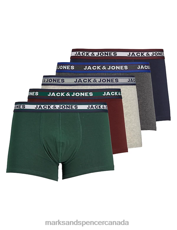 Unisex Multi Accessories Marks & Spencer 5pk Cotton Rich Trunks 20VTD7225 - Marks and Spencer online