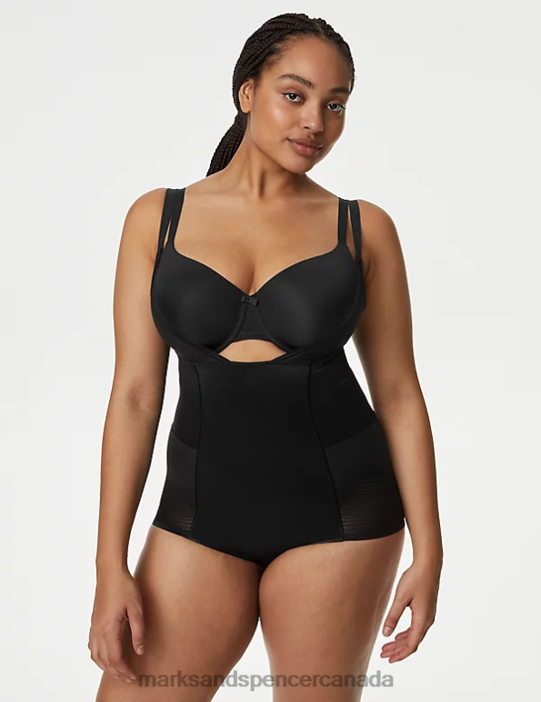 Unisex Black Clothing Marks & Spencer Body Define Firm Control Wear Your Own Bra Bodysuit 20VTD4152 - Marks and Spencer online