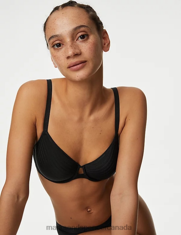 Unisex Black Clothing Marks & Spencer Body Define Wired Spacer Full Cup Bra 20VTD3754 - Marks and Spencer online