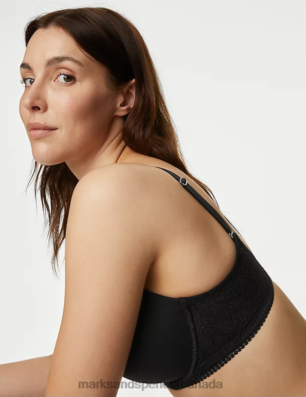 Marks and Spencer Canada - Unisex Black Clothing Marks & Spencer Body Soft Wired Full Cup T-Shirt Bra 20VTD3837