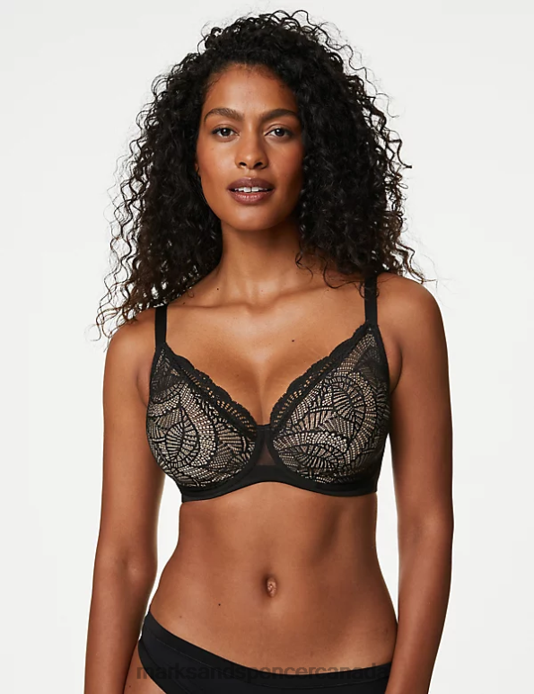 Marks and Spencer near me - Unisex Black Clothing Marks & Spencer Natural Lift Wired Full Cup Bra 20VTD3821