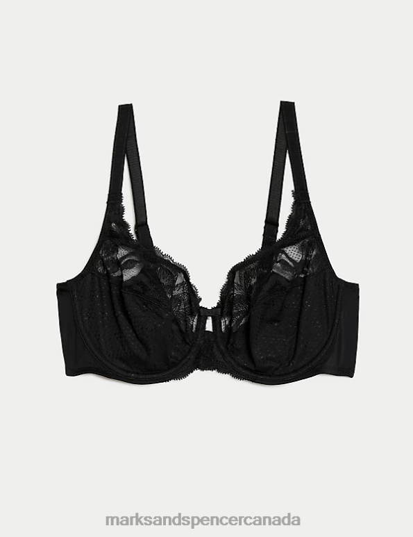 Unisex Black Clothing Marks & Spencer Wild Blooms Wired Full Cup Bra 20VTD105 - Marks and Spencer online