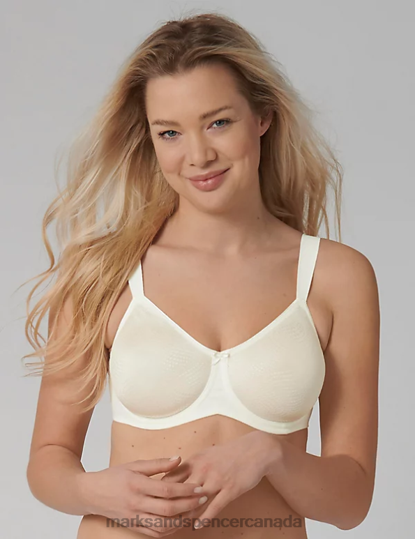 Marks and Spencer sale - Unisex Cream Clothing Marks & Spencer Essential Wired Minimiser Bra 20VTD3304