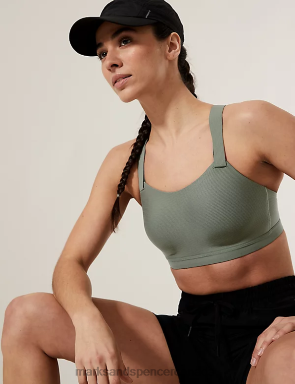 Marks and Spencer sale - Unisex Dark Olive Clothing Marks & Spencer Ultimate Support Custom Fit Sports Bra 20VTD4719