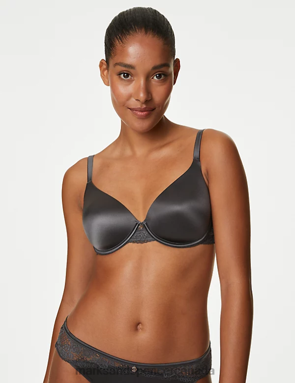 Unisex Grey Clothing Marks & Spencer Smoothing Wired Full Cup Bra 20VTD4942 - Marks and Spencer Canada locations