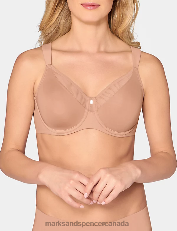 Marks and Spencer sale - Unisex Nude Clothing Marks & Spencer True Shape Sensation Non Padded Underwired Minimiser Bra 20VTD4764