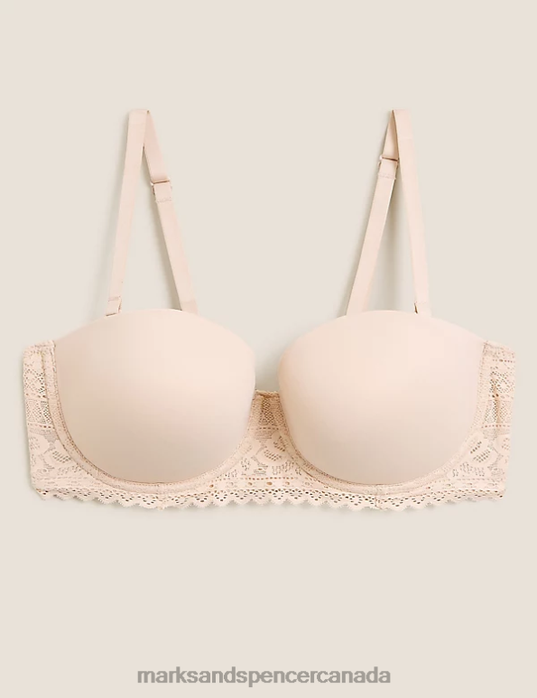 Marks and Spencer Canada - Unisex Opaline Clothing Marks & Spencer Body Soft Padded Strapless Bra 20VTD4625