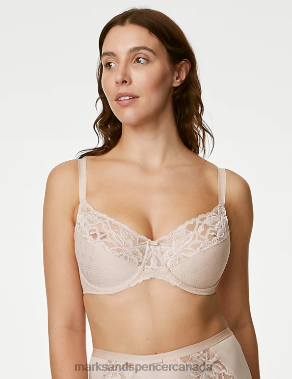 Marks and Spencer Canada - Unisex Opaline Clothing Marks & Spencer Wild Blooms Minimiser Full Cup Bra 20VTD4029