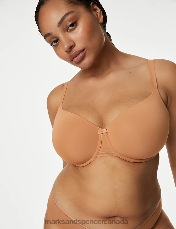 Marks and Spencer Canada - Unisex Rich Amber Clothing Marks & Spencer Flexifit Wired Full-Cup T-Shirt Bra 20VTD4055