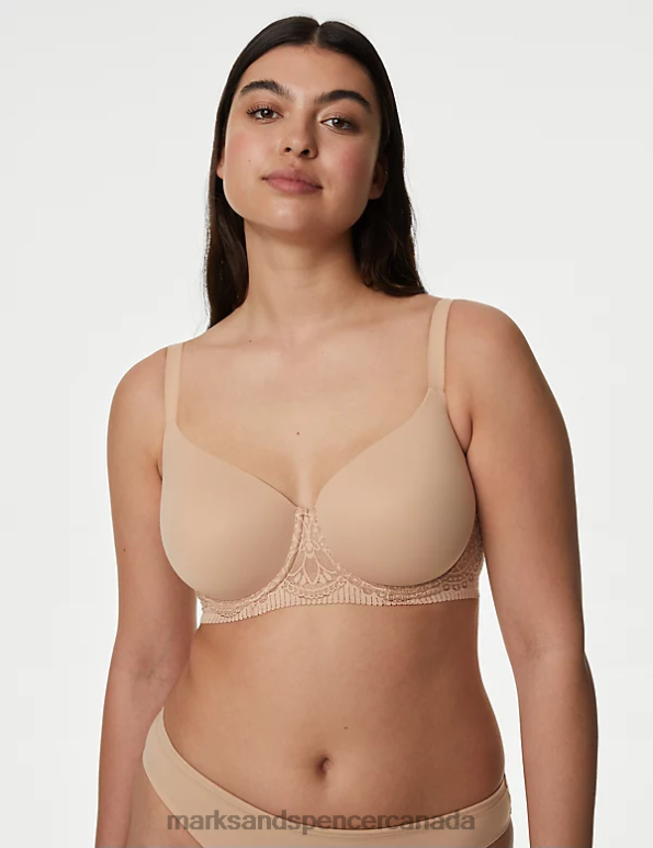 Unisex Rose Quartz Clothing Marks & Spencer Body Soft Wired Full Cup T-Shirt Bra 20VTD4177 - Marks and Spencer outlet