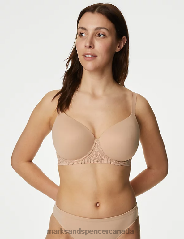 Unisex Rose Quartz Clothing Marks & Spencer Body Soft Wired Full Cup T-Shirt Bra 20VTD4218 - Marks and Spencer outlet