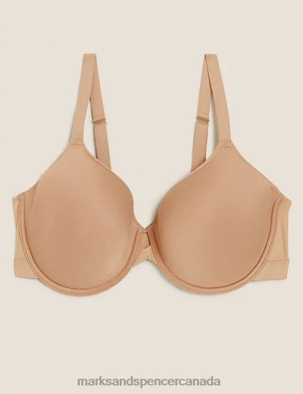 Marks and Spencer Canada - Unisex Rose Quartz Clothing Marks & Spencer Light as Air Wired T-Shirt Bra 20VTD4564