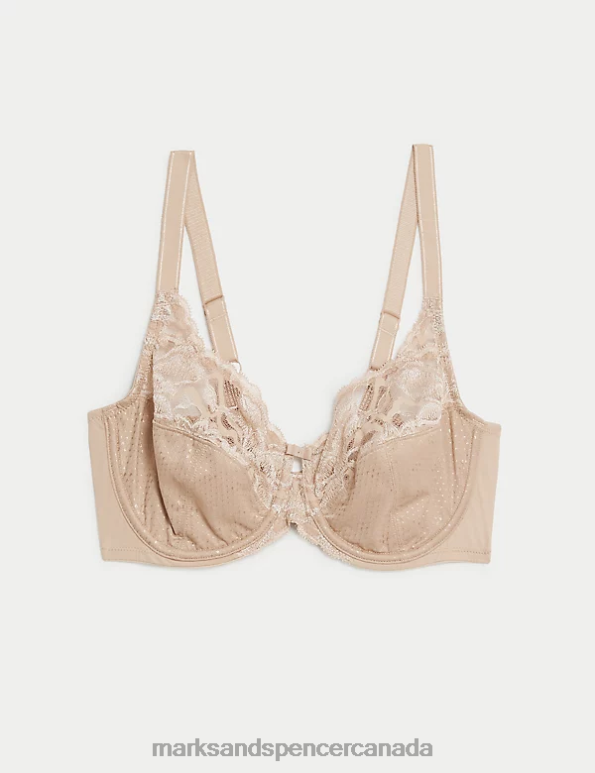 Unisex Rose Quartz Clothing Marks & Spencer Wild Blooms Wired Full Cup Bra 20VTD107 - Marks and Spencer Canada locations