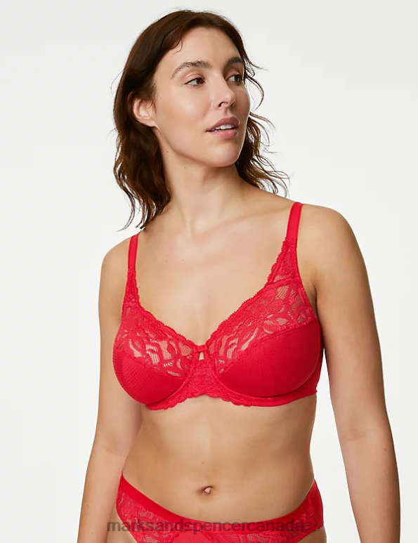 Marks and Spencer sale - Unisex Scarlet Clothing Marks & Spencer Wild Blooms Wired Full Cup Bra 20VTD4516