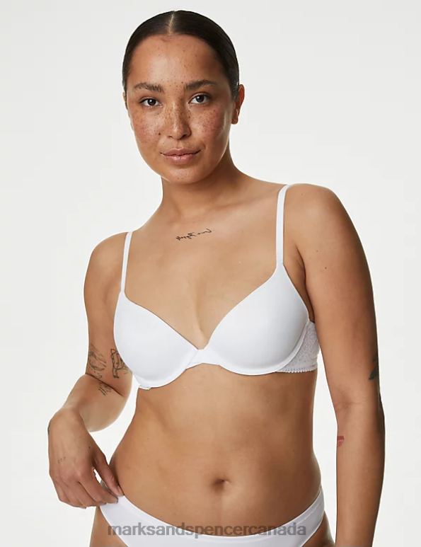 Marks and Spencer sale - Unisex White Clothing Marks & Spencer Body Soft Wired Plunge Bra 20VTD4436