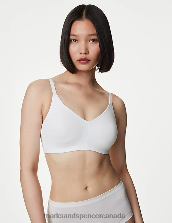 Unisex White Clothing Marks & Spencer Flexifit Non Wired Full Cup Bra 20VTD4138 - Marks and Spencer outlet