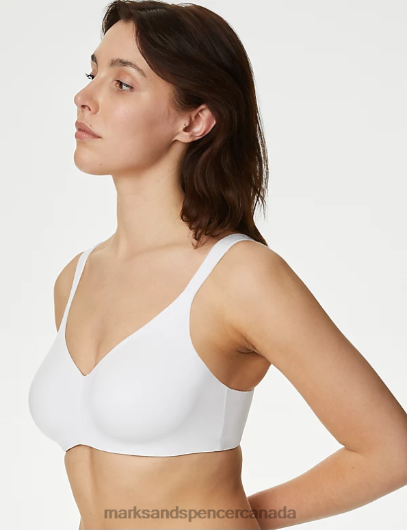 Unisex White Clothing Marks & Spencer Flexifit Wired Minimiser Bra 20VTD4406 - Marks and Spencer online