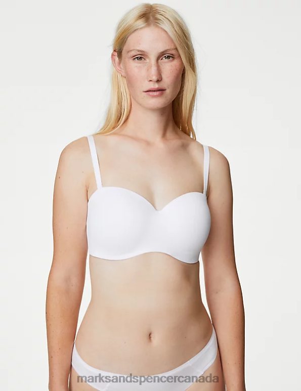 Unisex White Clothing Marks & Spencer Padded Non Wired Multiway Bra 20VTD4317 - Marks and Spencer Canada locations