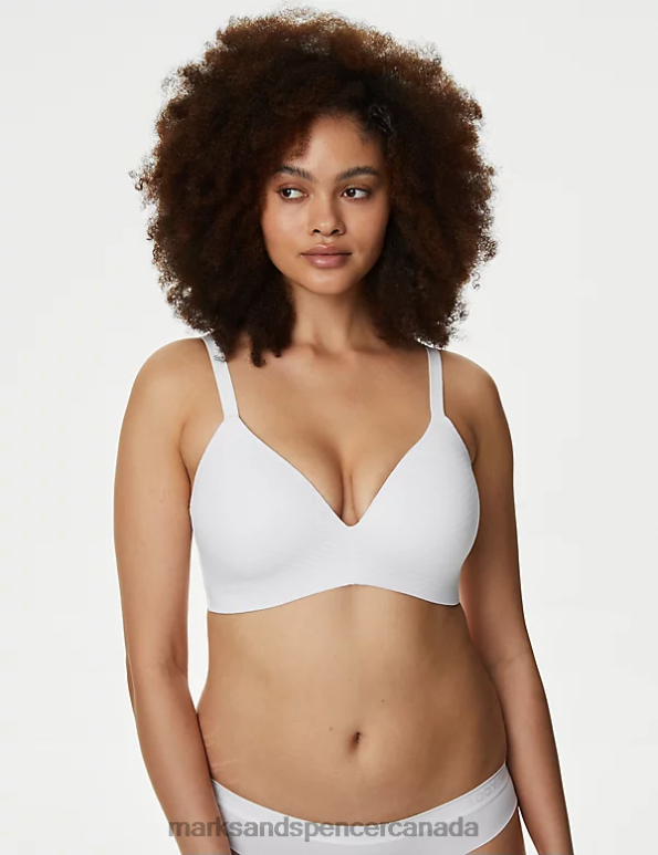 Marks and Spencer Canada - Unisex White Clothing Marks & Spencer Shape Define Non Wired Full Cup T-Shirt Bra 20VTD3762