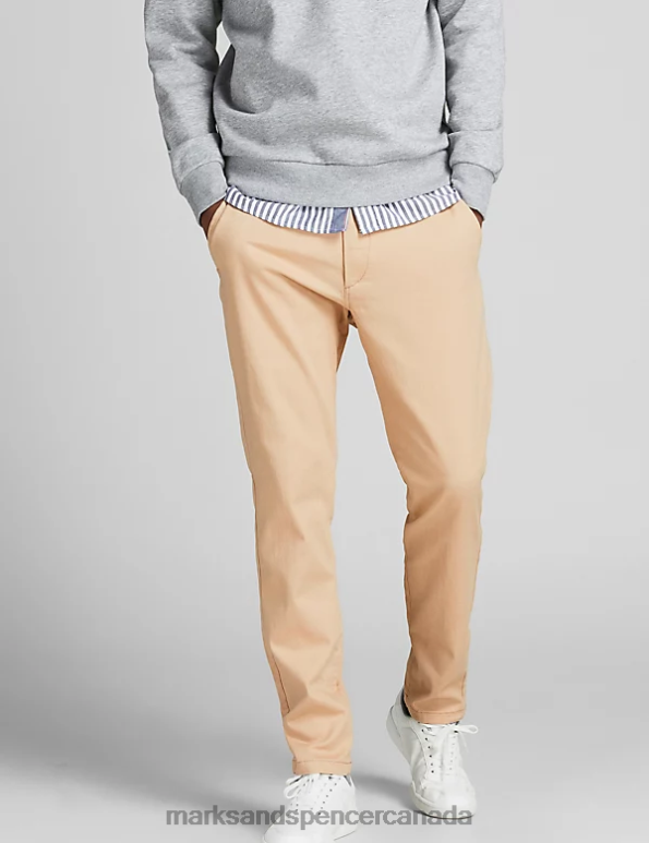 Unisex Beige Mix Clothing Marks & Spencer Slim Fit Chinos 20VTD7084 - Marks and Spencer Canada locations