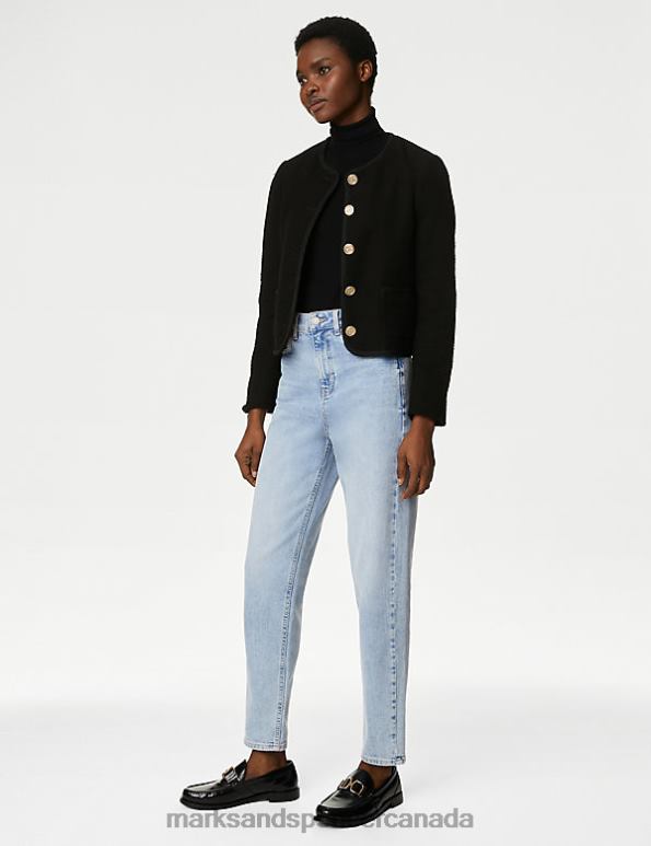 Unisex Light Indigo Mix Clothing Marks & Spencer The Mom Jeans 20VTD3394 - Marks and Spencer Canada locations