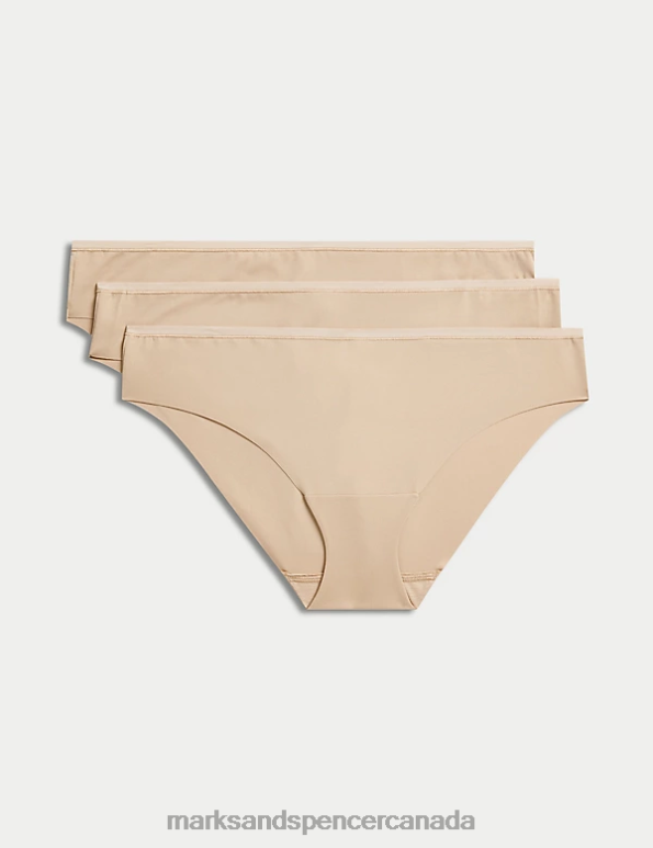 Marks and Spencer sale - Unisex Rose Quartz Clothing Marks & Spencer 3pk No VPL Flexifit Brazilian Knickers 20VTD3953