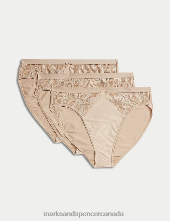 Unisex Rose Quartz Clothing Marks & Spencer 3pk Wildblooms High Leg Knickers 20VTD4012 - Marks and Spencer online